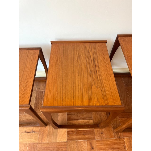 Wood Teak Nesting Tables from G-Plan, 1960s, Set of 3 For Sale - Image 7 of 17
