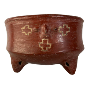Pre-Columbian Chupícuaro Face Tripod Vessel, Protoclassic Period, 300-100 Before Common Era - 1 Piece