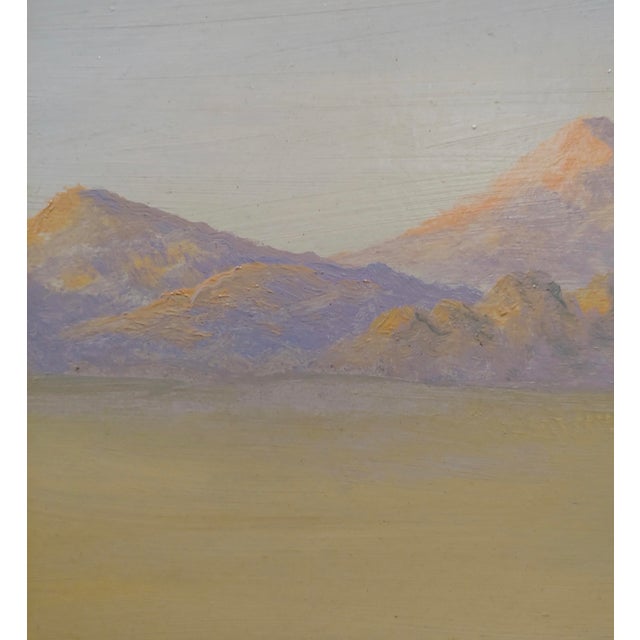 1960s Americana Oil Painting Of California Desert Landscape By Robert Wood Chairish