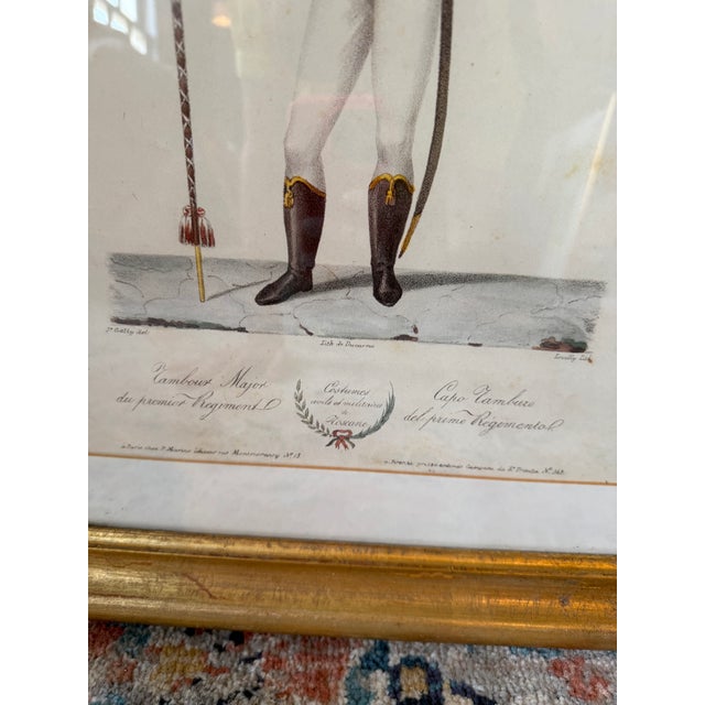 English Pair of Framed Soldier Prints For Sale - Image 3 of 10