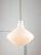 Mid-Century Italian Brass and Opaline Glass Pendant Lamp For Sale - Image 4 of 15