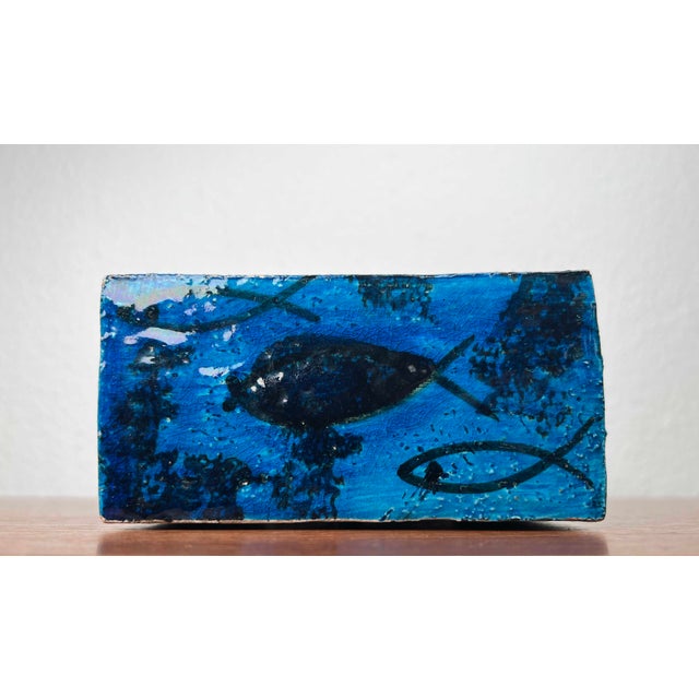 Mid-Century Modern Pesce Fish Studio Pottery Bowl by Aldo Londi for Bitossi, Italy, 1960s For Sale - Image 17 of 18