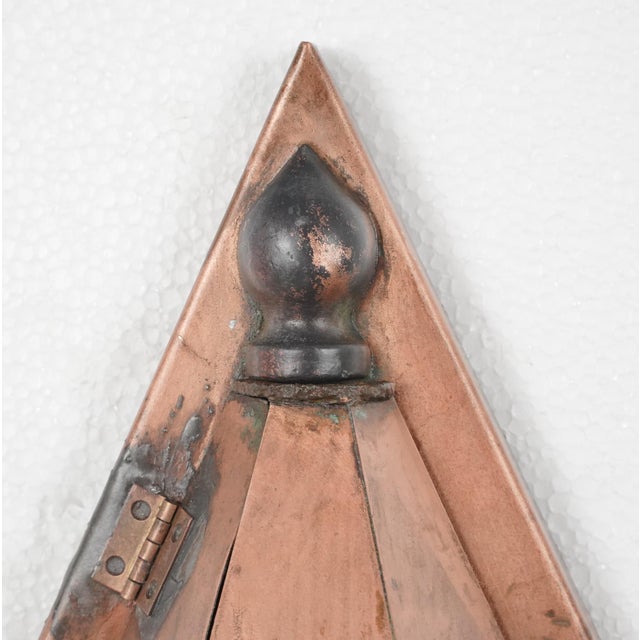 Mid 20th Century Restored Arts & Crafts Copper Wall Sconces - a Pair For Sale - Image 4 of 8