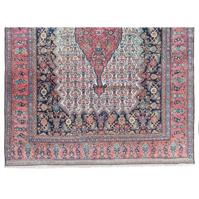 Early 20th Century Persian Bibikibad Rug For Sale - Image 13 of 16