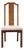 Thomasville Tokaido Collection Burled Walnut Asian Modern Dining Side Chair 10821-813-814 For Sale