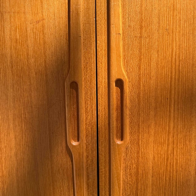 1960s Danish Modern Teak Highboard by Omann Jun Møbelfabrik, Attributed For Sale - Image 9 of 12