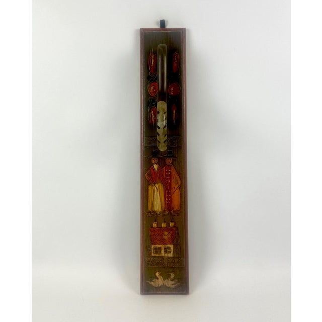 Wood Vintage Danish Decorative Mangle Board, 1950s For Sale - Image 7 of 11