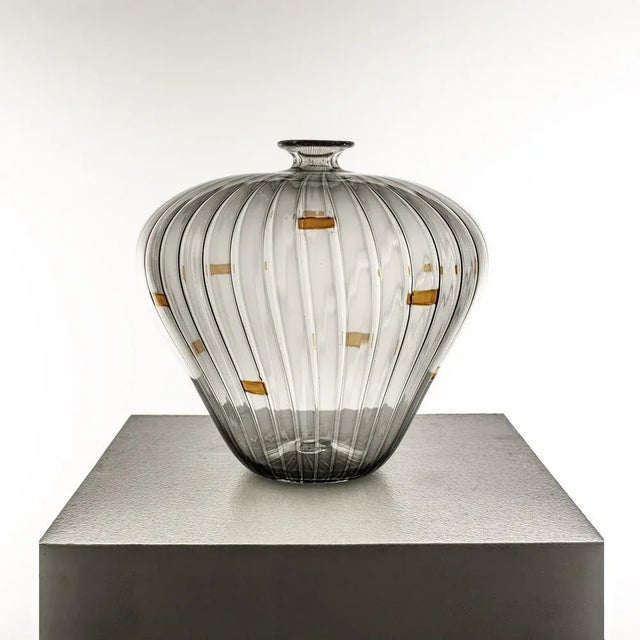 Italian Murano Glass Vessel by Orlando Zenaro, 1970s For Sale - Image 4 of 7
