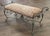 Late 20th Century French Country Patinated Copper-Finished Metal and Upholstered Hall Bench For Sale - Image 9 of 13