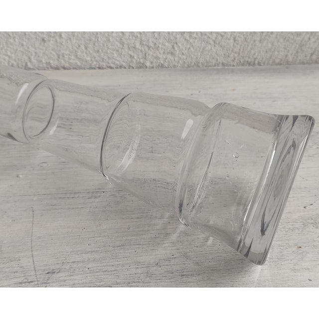 Kosta Boda Tubular Vase by Olle Brozen for Kosta Boda, 1980s For Sale - Image 4 of 7