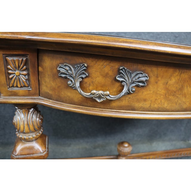 Brown Drexel Heritage Cherry and Walnut Console Table For Sale - Image 8 of 17