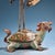 Blue Antique Chinese Cloisonné & Bronze Crane Turtle Candle Holder - 5.5 LBS For Sale - Image 8 of 9