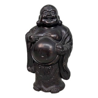 Plaster Statue of Hotei, 1950s For Sale