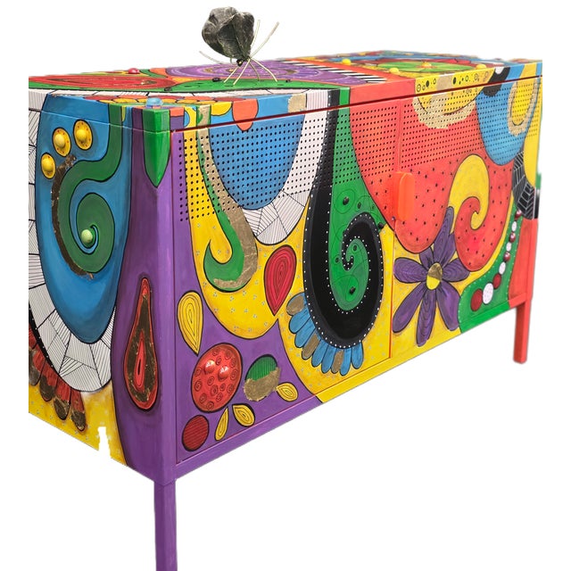 Pop Art The Technicolor Dream Sideboard For Sale - Image 3 of 11