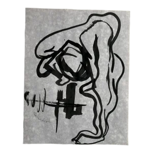 Original Brush/Ink Drawing by Erik Sulander Figurative Composition