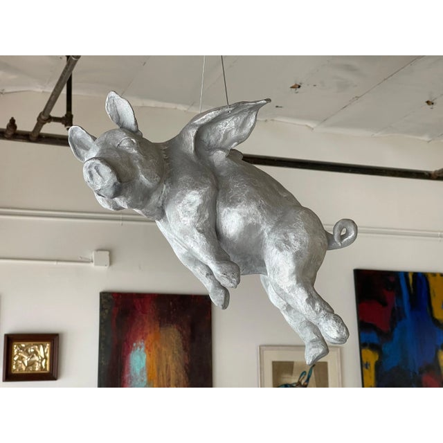 English 2014 "If Pigs Could Fly" by Giuseppe Palumbo Sculpture For Sale - Image 3 of 13