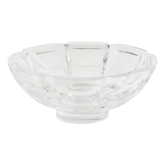 Simon Gate Orrefors Sweden “Thousand Windows” Crystal Bowl For Sale
