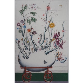 Mordecaï Moreh, The Egg, Colour Engraving For Sale