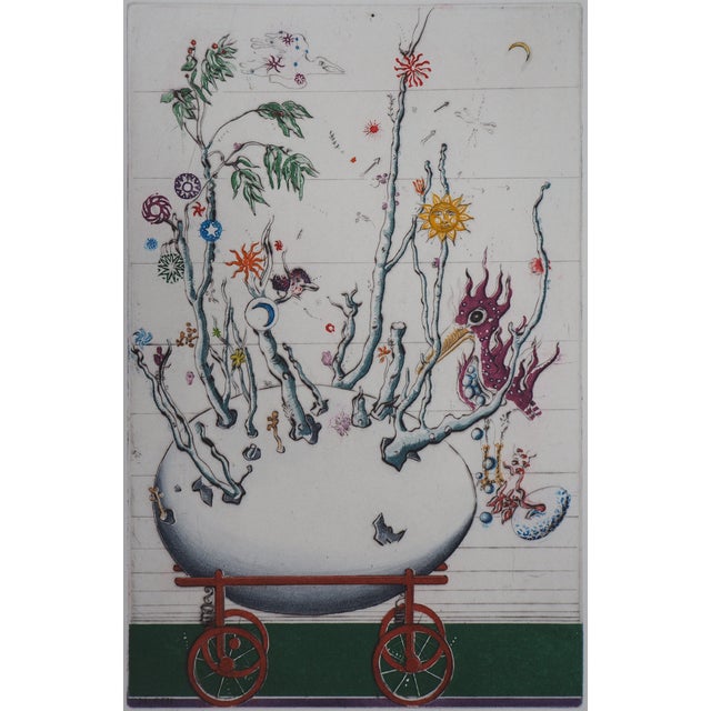 Mordecaï Moreh, The Egg, Colour Engraving For Sale