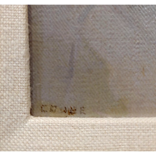 Textile Eanger Irving Couse -Portrait of a Native American Woman-Oil Painting For Sale - Image 7 of 9