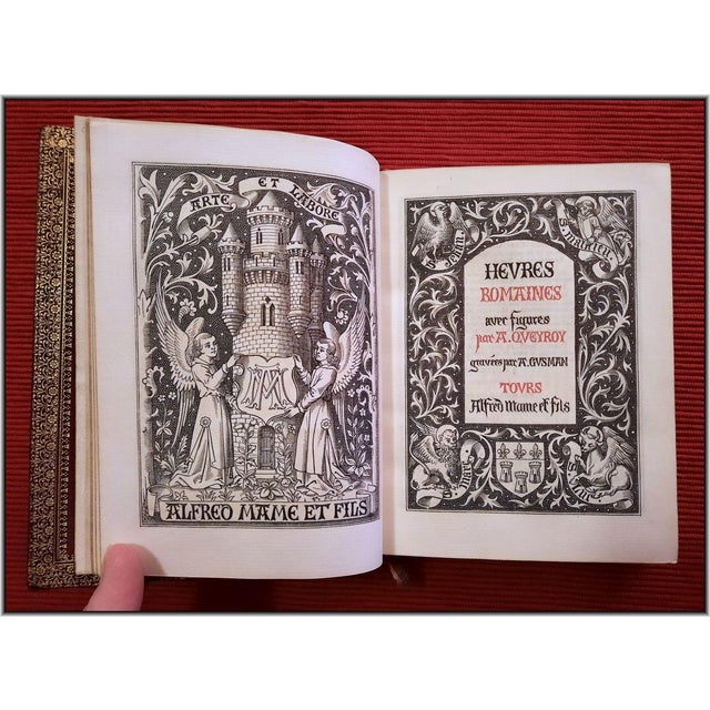 (1885) Boxed Roman "Book of Hours" With Noble Provenance - Illustrated Antique Devotional Christian Bible Art For Sale - Image 10 of 18