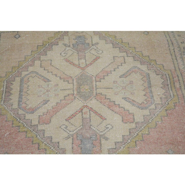1950s Vintage Turkish Anatolian Hand Knotted Wool Rug, 3'8''x6'8'' For Sale - Image 5 of 5