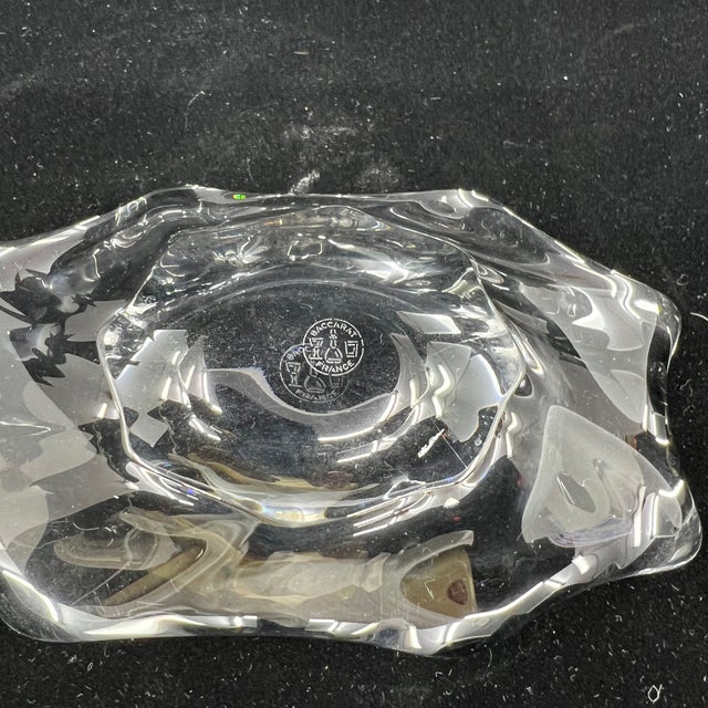 Vintage Baccarat Freeform Crystal Candy Dish in Box For Sale In Los Angeles - Image 6 of 12