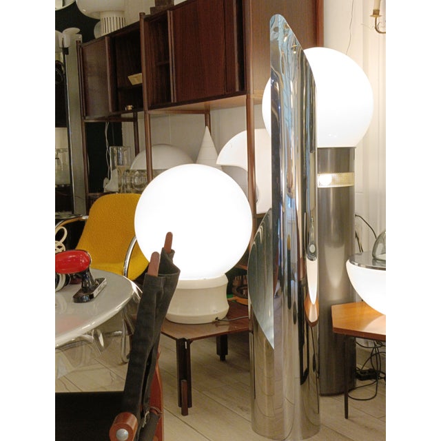 Sculptural Spiral Sheet of Metal Floor Lamp, 1970s For Sale - Image 4 of 8