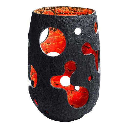 Black Candle Lantern by Donatas Zukauskas For Sale