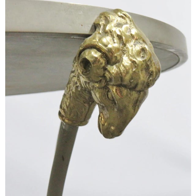 Directoire Rams Head Marble Top Gueridon Table For Sale - Image 4 of 9