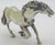 1970s Vintage Italian Handmade Genuine Silver Galloping Horse Large Figurine From Arezzo, 1970s Solid 800 Silver Equestrian Animal Statue Decor For Sale - Image 5 of 11