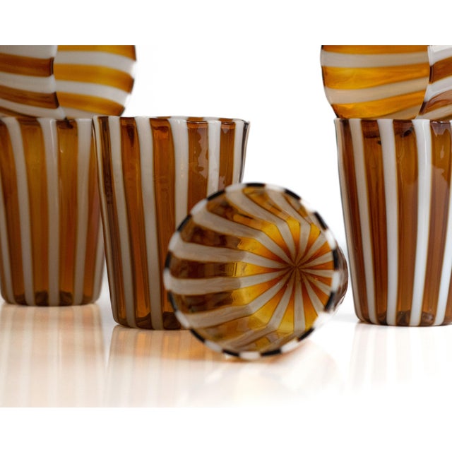 Brown Tequila Tumblers by Mariana Iskra, Set of 6 For Sale - Image 8 of 16