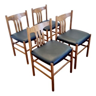 Mid-Century Modern Scandinavian Dining Chairs, 1960s, Set of 4 For Sale