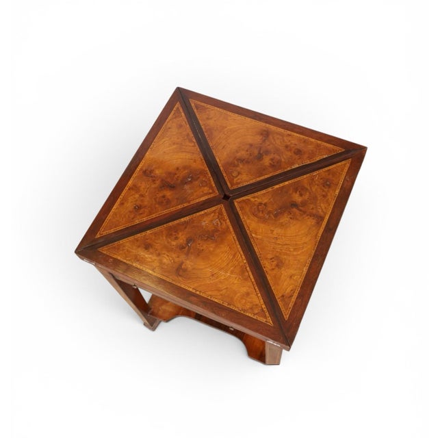 Late 19th Century Late 19th Century Victorian Rosewood Handkerchief Envelope Game or Card Table For Sale - Image 5 of 10