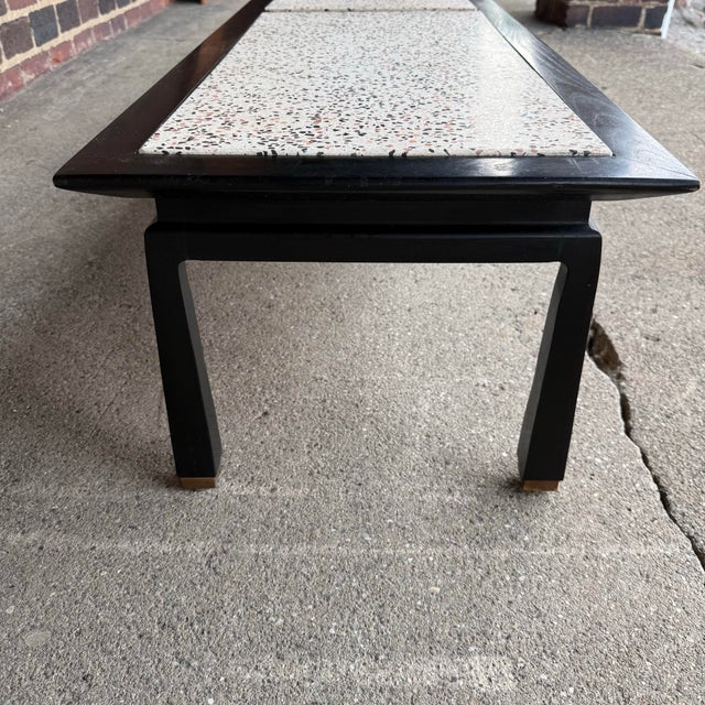Harvey Probber Black Lacquer and Terrazzo Coffee Table For Sale - Image 10 of 12