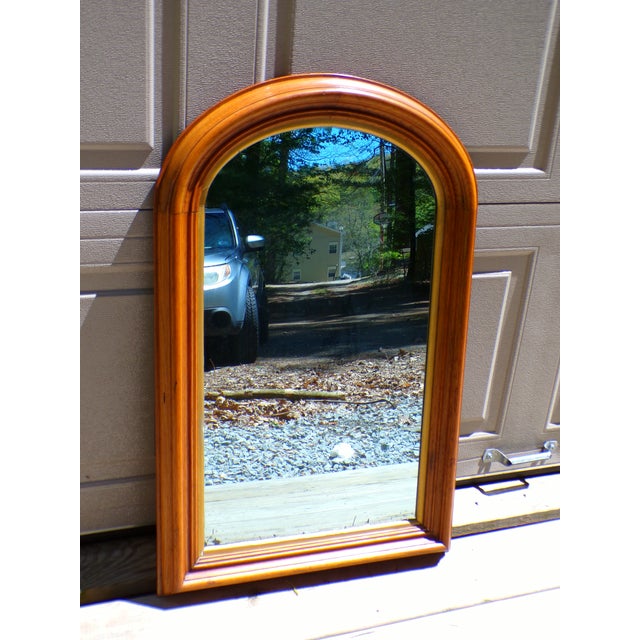 Early 20th Century Large Antique Arched Top Hall Pier Mirror Victorian Mercury Mirror For Sale - Image 5 of 10