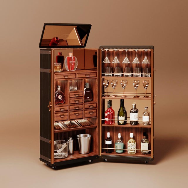 Black Bowmore Bar Cabinet by Wood Tailors Club For Sale - Image 8 of 18