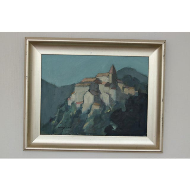 Bengt Hillgrund, Village Motif, 1950s, Oil on Canvas, Framed For Sale - Image 9 of 18