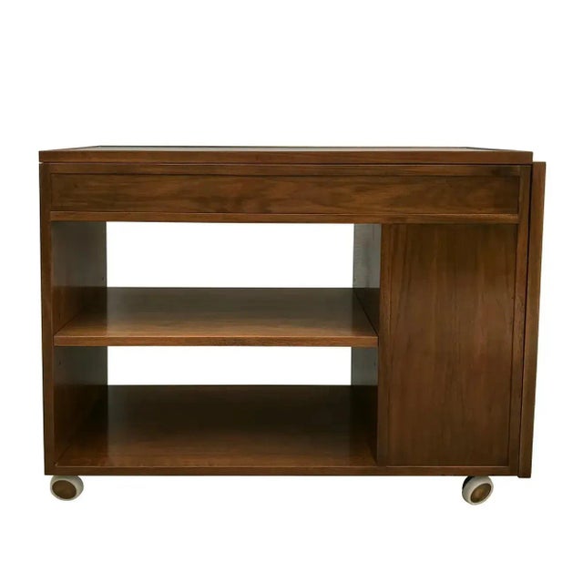 1960s Dunbar Edward Wormley Bar Serving Cart Mid-Century Modern For Sale - Image 5 of 7