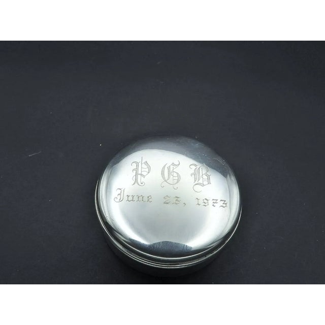 1970s Vintage Sterling Silver Thomae Co Jewelry Presentation Display Trinket Box For Sale - Image 4 of 8