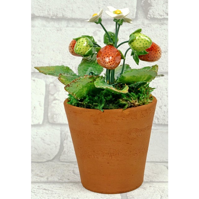 Porcelain Strawberry Plants by Didier Gardillou - Contemporain Period For Sale - Image 4 of 10