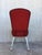 Set of Seventeen Conference or Dining Chairs in Steel and Red Wool For Sale - Image 12 of 13