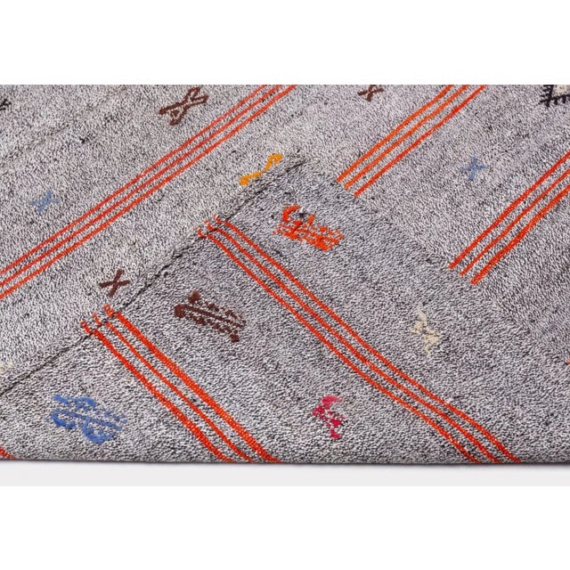 Mid-Century Handmade Tribal Pala Kelim Rug, 1960s For Sale - Image 6 of 7