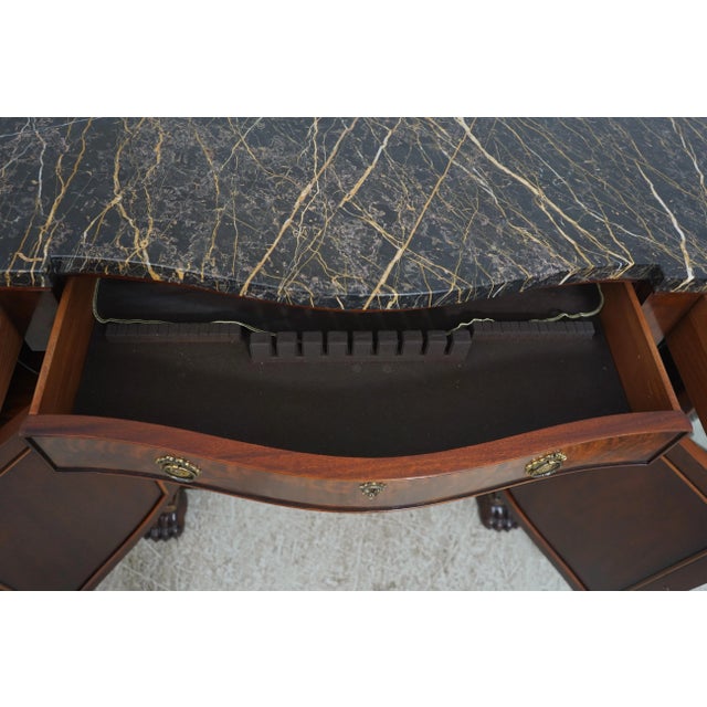 Henredon Herendon Historic Natchez Maple Top Mahogany Sideboard Buffet For Sale - Image 4 of 18