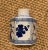 White 1950s Small Blue and White Japanese Hexagon Vase For Sale - Image 8 of 10