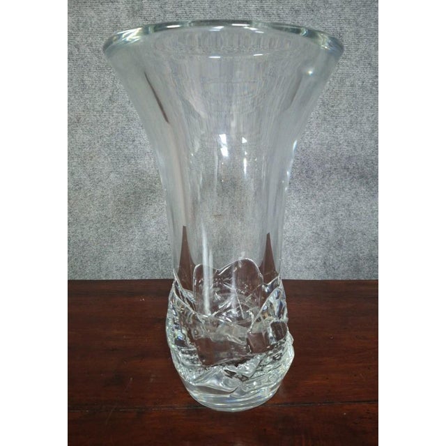 Modern Crystal Vase from Daum, France For Sale - Image 5 of 8