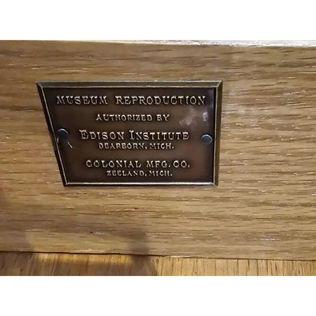 Colonial Edison Institute Henry Ford Chippendale Mahogany Lowboy Claw & Ball For Sale - Image 9 of 10