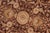 Shabby Chic 1990's Floral Pak-Persian Brown/Tan Wool Rug - 7'11'' X 10'6'' For Sale In New York - Image 6 of 9