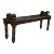 English Hand-Carved Oak Bench with Recumbent Carved Lions For Sale