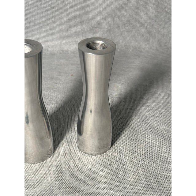 Ikea Minimalist Candleholders attributed to Erika Pekkari for Ikea, 1990s, Set of 2 For Sale - Image 4 of 7